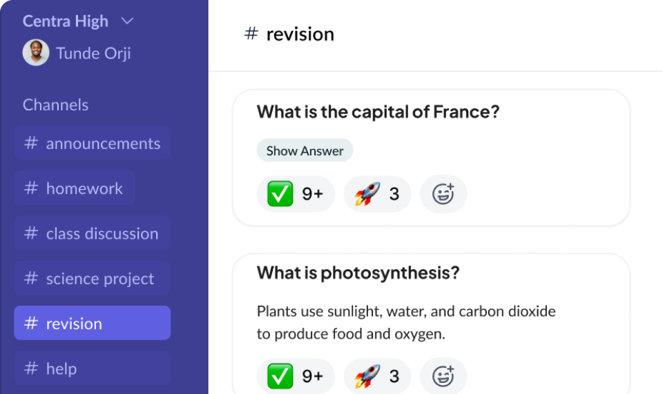 Encourage Student Participation interface preview
